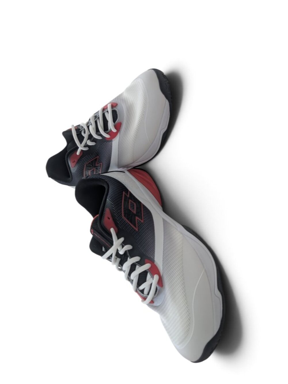 Lotto Mirage 400 ALR Men's Tennis Shoes Size 13 White Black Red EUC - Picture 3 of 9